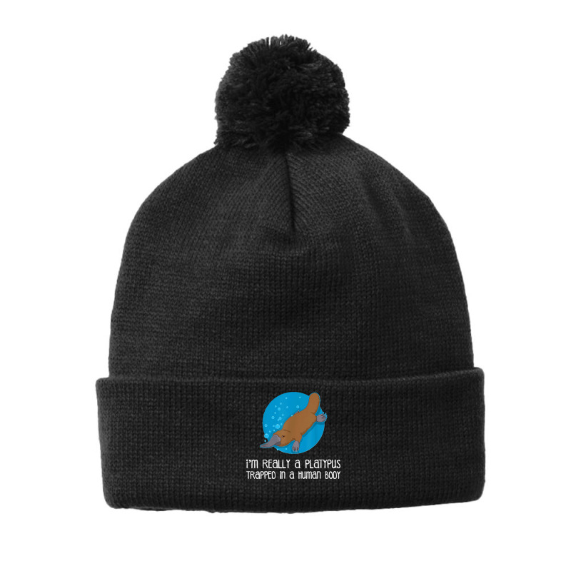 Australian Animal Trapped In A Human Body Pom Pom Beanie | Artistshot