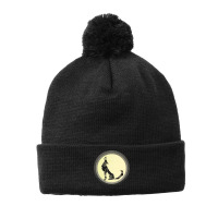 Wolf Full Moon T  Shirt Wolf Full Monn T  Shirt Pom Pom Beanie | Artistshot