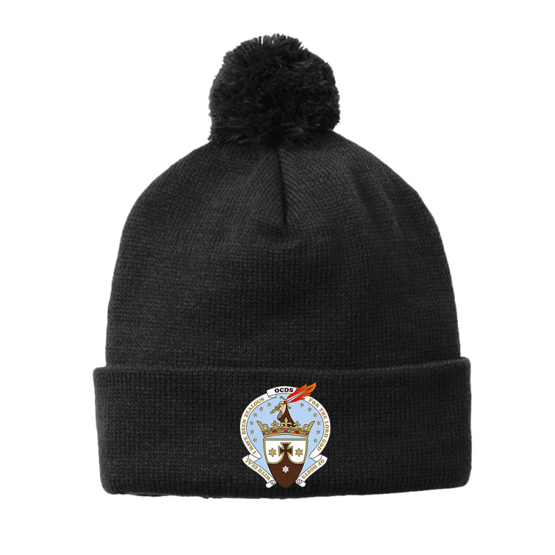 Carmelite Shield Catholic Shirt Pom Pom Beanie by koleuuwla | Artistshot