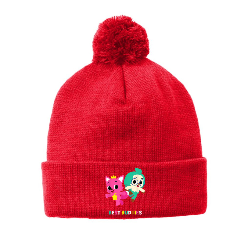 Pinkfong Wonderstar Best Buddies Pinkfong And Hogi T Shirt Pom Pom Beanie by bisonrbbatteg | Artistshot