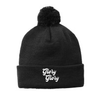 Vintage Glory Glory Game Day Fight Song T Shirt Pom Pom Beanie | Artistshot