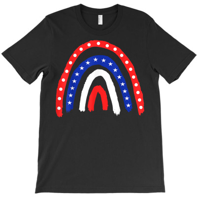 Funny Rainbow Shirt Usa Flag 4th Of July Men Women Kids Gift T Shirt T-shirt Designed By Ditrang