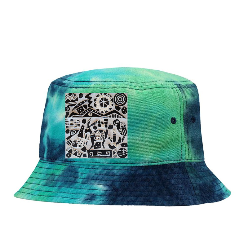 Mimbres Recovery Tie Dyed Bucket Hat by aleksdarkink | Artistshot