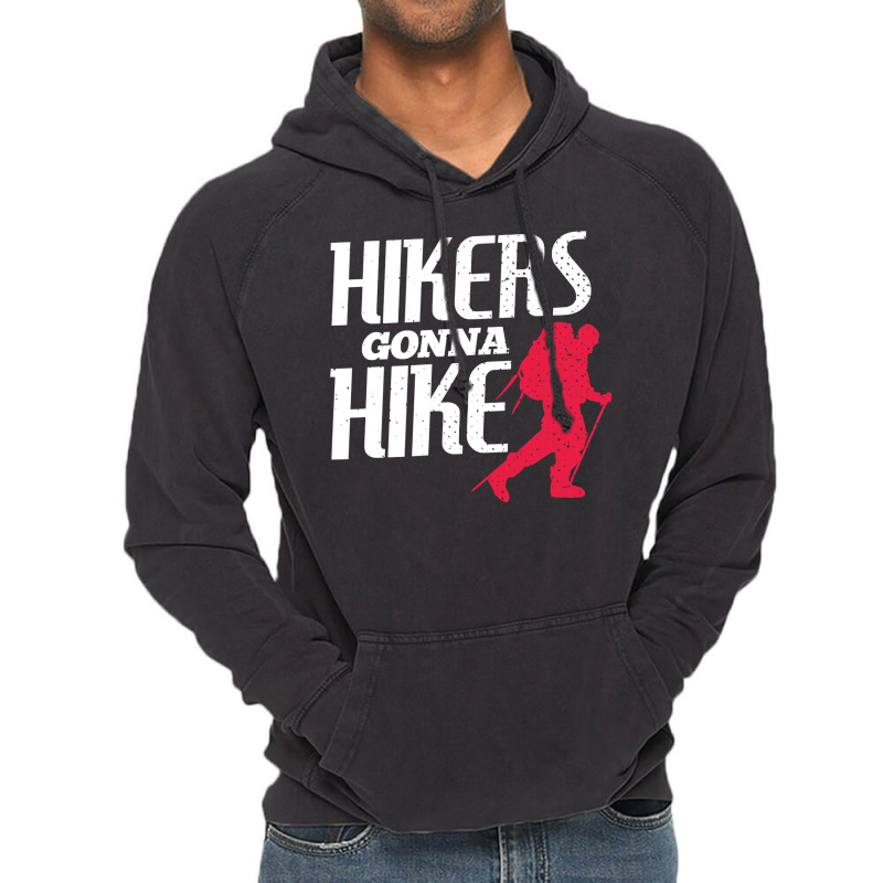 Hikers Gonna Hike Modern Distressed Vintage Hoodie by ZulArt | Artistshot