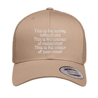 The Fall Retro Styled Typography Lyrics Design Retro Trucker Cap | Artistshot