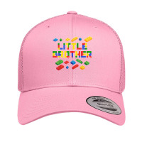 Master Builder Little Brother Blocks Boys Brick Builder T Shirt Retro Trucker Cap | Artistshot