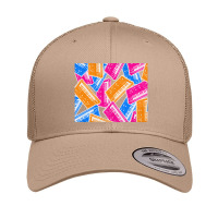 Analog Synthesizer Repeat Pattern Collage Artwork Design Retro Trucker Cap | Artistshot