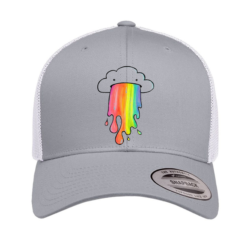 Cloud Overlay Rainbow Retro Trucker Cap by lindumawardi | Artistshot