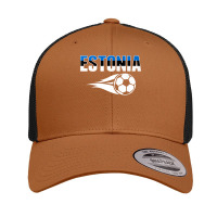 Proud Estonia Soccer Fans Jersey   Estonian Football Lovers Premium T Retro Trucker Cap | Artistshot