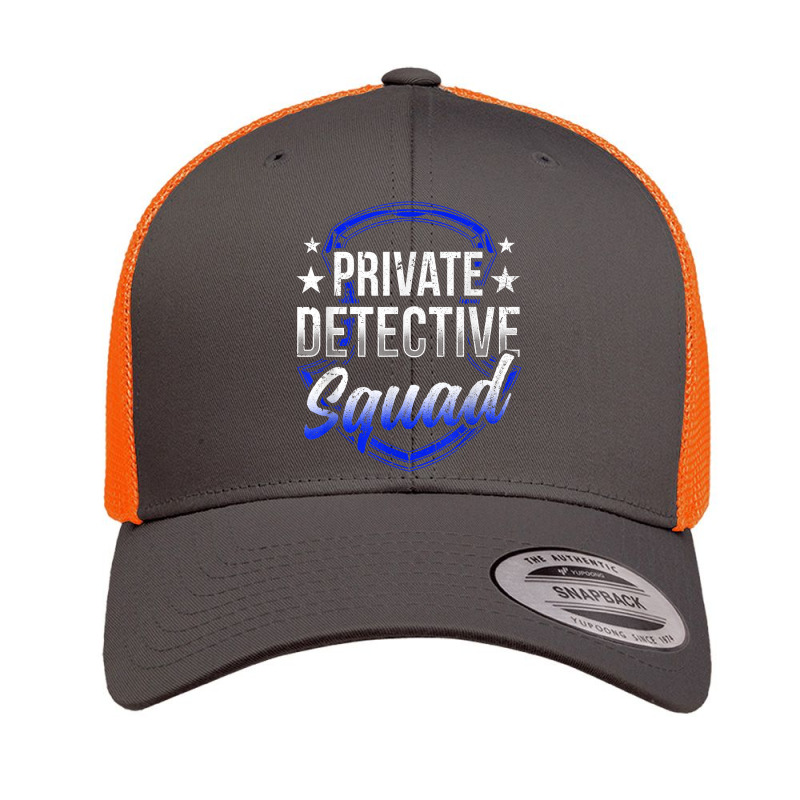 Private Detective Squad Investigation Spy Investigator T Shirt Retro Trucker Cap by AshleyPenez | Artistshot