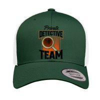 Private Detective Team Spy Investigator Investigation T Shirt Retro Trucker Cap | Artistshot