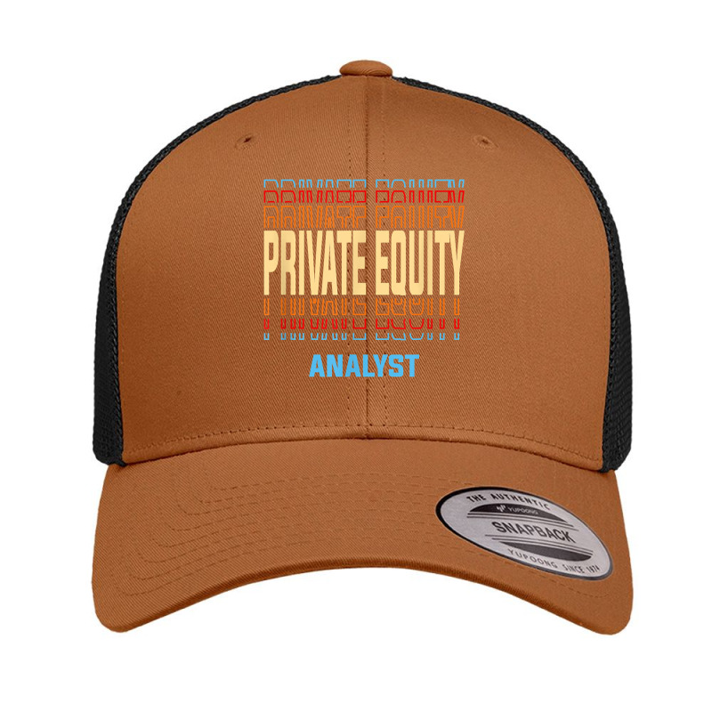 Private Equity Analyst Job Title Vintage T Shirt Retro Trucker Cap by ranmarbunathoo90 | Artistshot