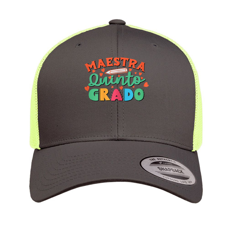 Womens Maestra 5 Quinto Grado Bilingual Teacher Maestra Bilingue T Shi Retro Trucker Cap by ranmarbunathoo90 | Artistshot