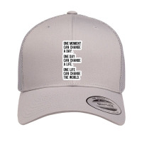 Real Change Enduring Change Happens One Step At A Time Ruth Bader Gins Retro Trucker Cap | Artistshot