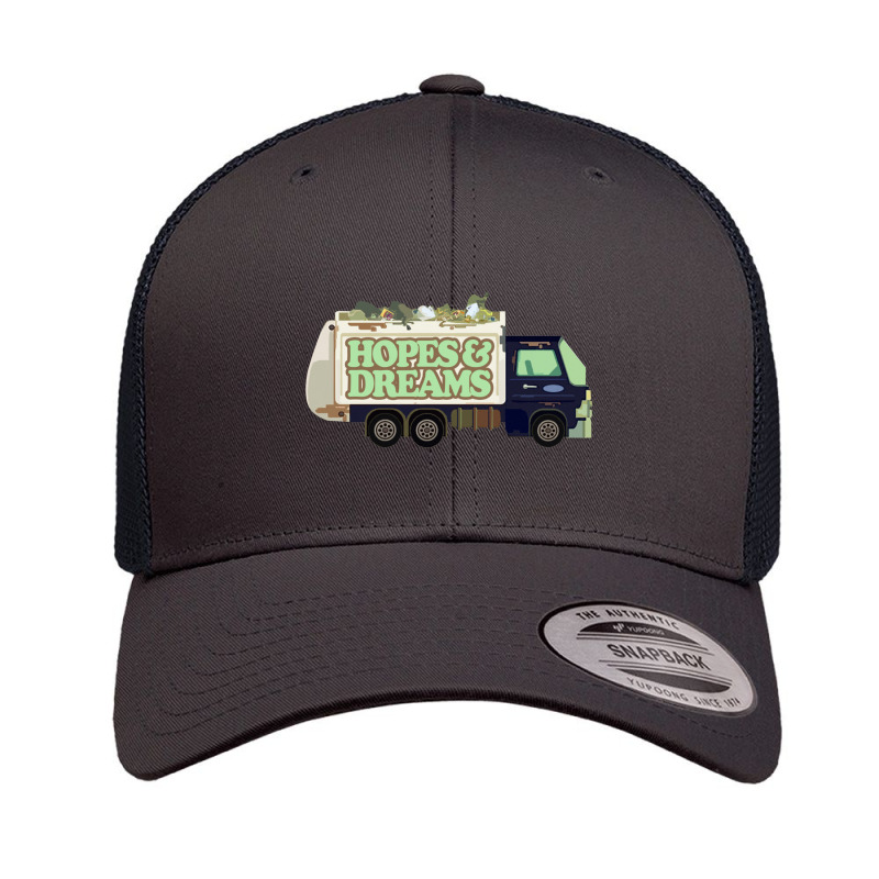 Hopes & Dreams Garbage Truck Funny Nihilism Design Retro Trucker Cap by gusjigangkudus | Artistshot