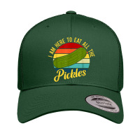 I'm Here To Eat All The Pickles Retro Trucker Cap | Artistshot