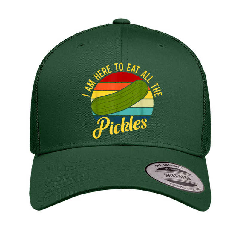 I'm Here To Eat All The Pickles Retro Trucker Cap by pancingiwak | Artistshot