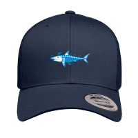 Thunderbolt Blue Shark Illustration Retro Trucker Cap | Artistshot