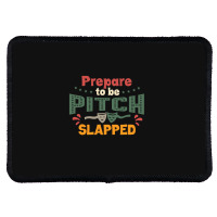 Prepare To Be Pitch Slapped Vintage Here Rectangle Patch | Artistshot