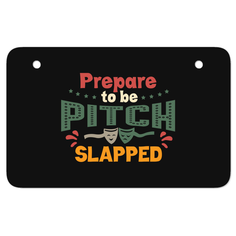 Prepare To Be Pitch Slapped Vintage Here Atv License Plate | Artistshot