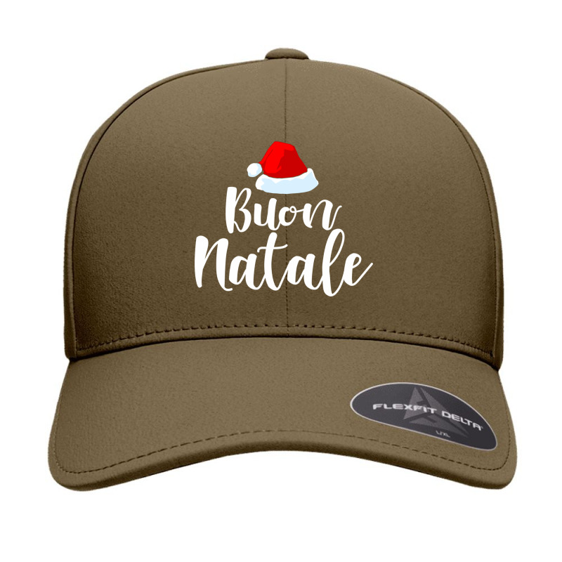 Buon Natale And Tanti Auguri Merry Christmas Italian Holiday Funny Gif Seamless Cap by SamsulArt | Artistshot