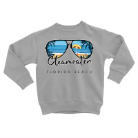 Clearwater Beach Florida Palm Tree Sunglasses Souvenir T Shirt Toddler Sweatshirt | Artistshot