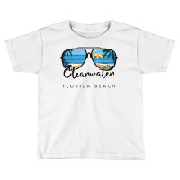 Clearwater Beach Florida Palm Tree Sunglasses Souvenir T Shirt Toddler T-shirt | Artistshot