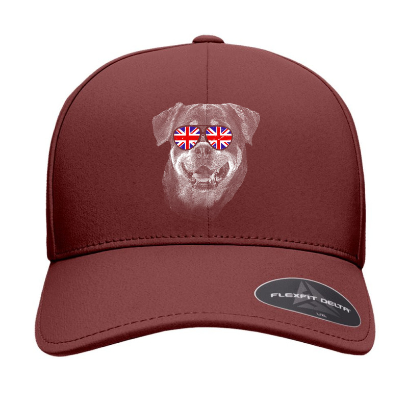 Rottweiler T  Shirt Rottweiler United Kingdom Flag Sunglass T  Shirt Seamless Cap by deionschaefer81 | Artistshot