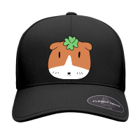 Lucky Guinea Pig Face Seamless Cap | Artistshot