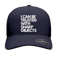 I Can Be Trusted Sharp Objects Seamless Cap | Artistshot