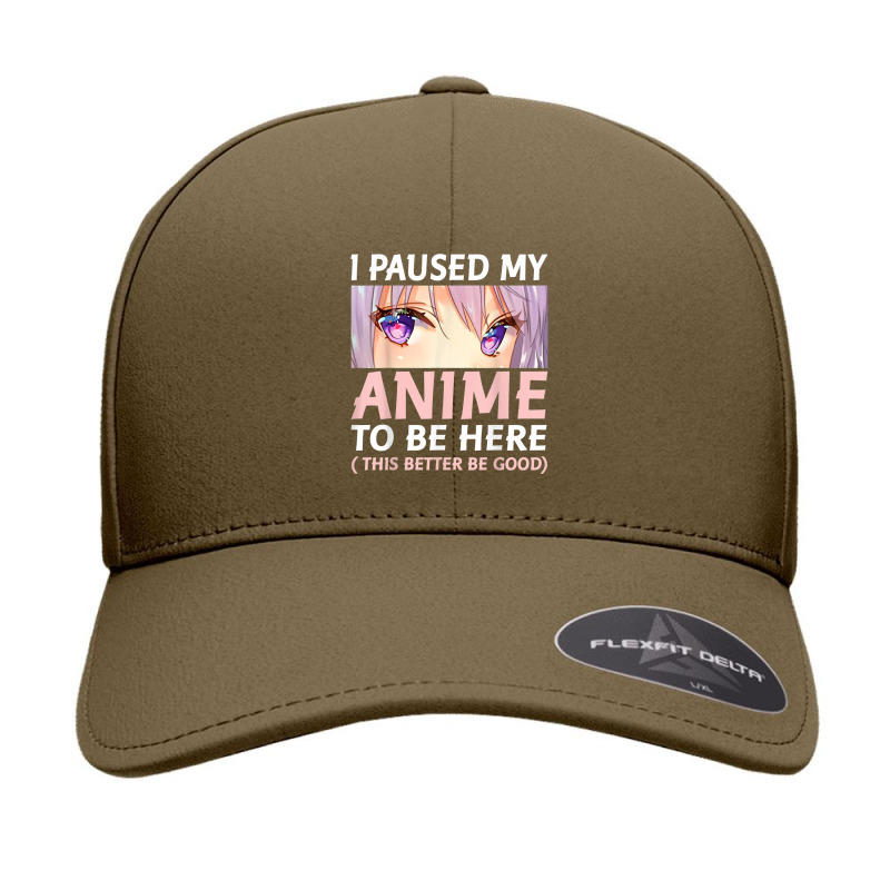 Funny Anime Shirt I Paused My Anime To Be Here Amine Manga Seamless Cap by Vivu991 | Artistshot