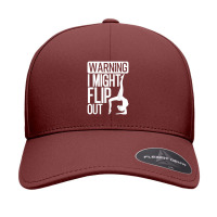 Funny Warning I Might Flip Out Gymnastics Art For Girls Boys Seamless Cap | Artistshot