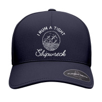 Funny I Run A Tight Shipwreck Seamless Cap | Artistshot