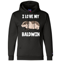 I Love My Baldwin Guinea Pig Champion Hoodie | Artistshot