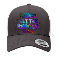 Build Battle Repeat Galaxy Nebula Yupoong Trucker Cap | Artistshot