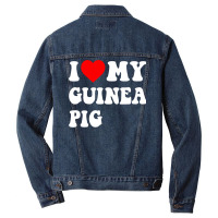 I Love My Guinea Pig Smart Men Denim Jacket | Artistshot