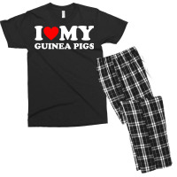 I Love My Guinea Pigs Funny Guinea Pig Men's T-shirt Pajama Set | Artistshot