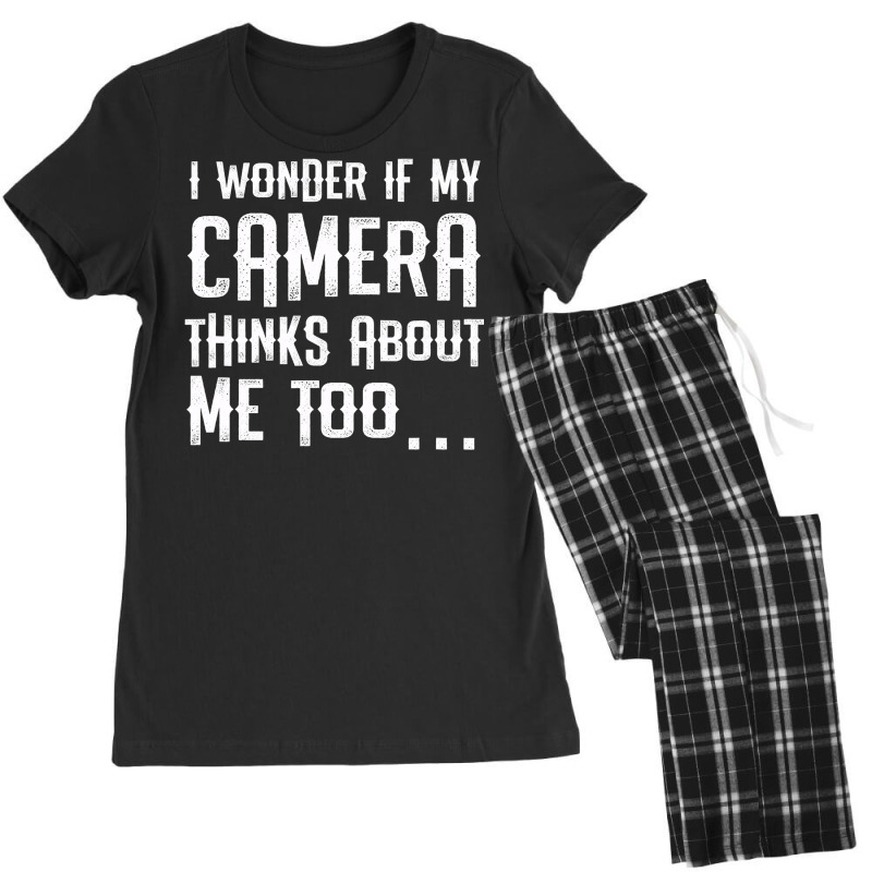 I Wonder If My Camera Thinks About Me Women's Pajamas Set by ZulArt | Artistshot