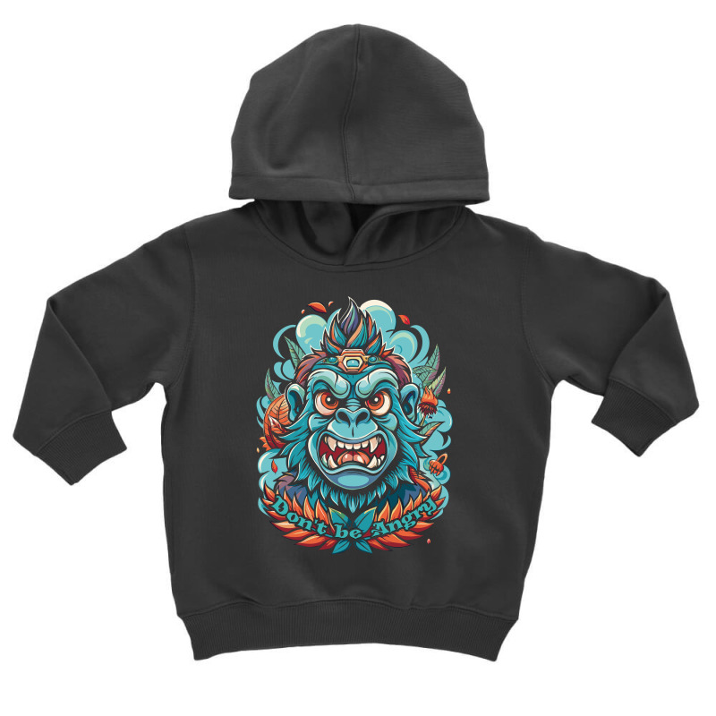 Angry Ape Toddler Hoodie by Artsimetris | Artistshot