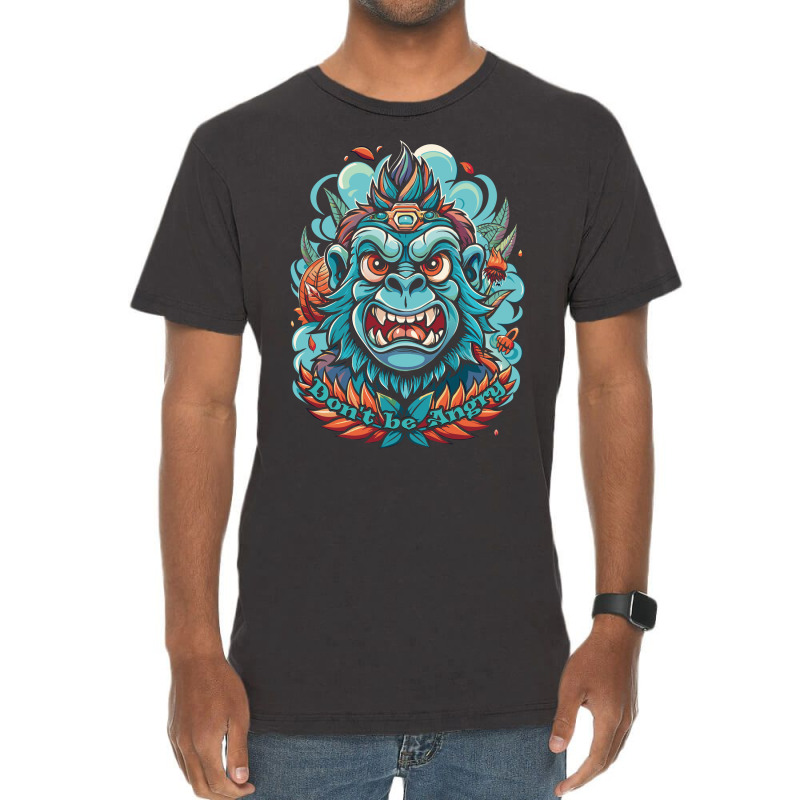 Angry Ape Vintage T-Shirt by Artsimetris | Artistshot