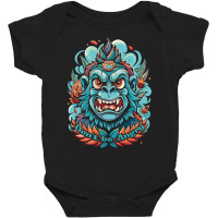 Angry Ape Baby Bodysuit | Artistshot