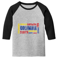 Colombia Football Cafetero Soccer Bogota Cali Medellin Flag Youth 3/4 Sleeve | Artistshot