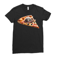 Pizza And Mouse Ladies Fitted T-shirt | Artistshot