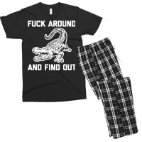 Fck Around And Find Out Men's T-shirt Pajama Set | Artistshot