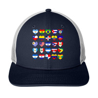 All Latin American Flags Countries Hispanic Heritage Month T Shirt Snapback Trucker Cap | Artistshot