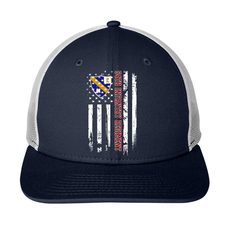 54th Infantry Regiment Veteran Usa Flag Veterans Day Xmas Long Sleeve Snapback Trucker Cap by cm-arts | Artistshot