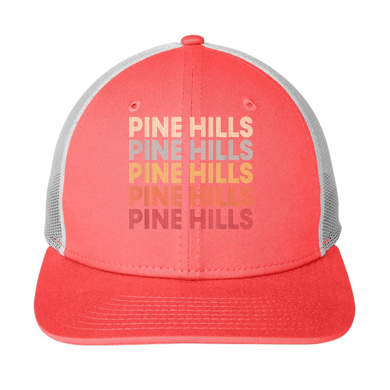 Pine Hills California Pine Hills Ca Retro Vintage Text T Shirt Snapback Trucker Cap by puetzee | Artistshot