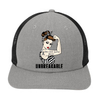 Womens Ehlers Danlos Syndrome Warrior Unbreakable Strong Woman V Neck Snapback Trucker Cap | Artistshot