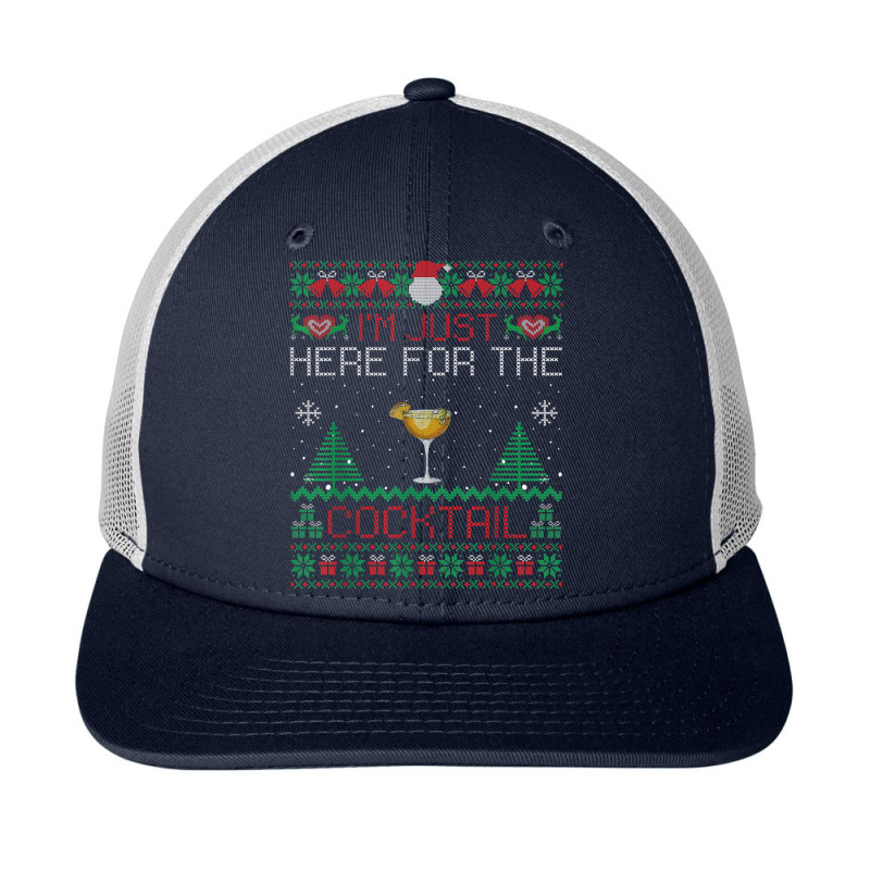 Sidecar Cocktail Christmas Sweater Sidecar Ugly Xmas Snapback Trucker Cap by Queenie | Artistshot