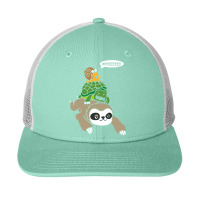 Sloth Turtle Snail Piggyback T Animal Running Wild Snapback Trucker Cap | Artistshot